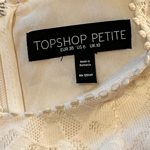 Lace Mini Dress - Cream - Picture 9 of 16